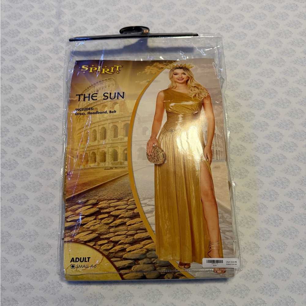 Spirit Gold One-Shoulder Dress Costume